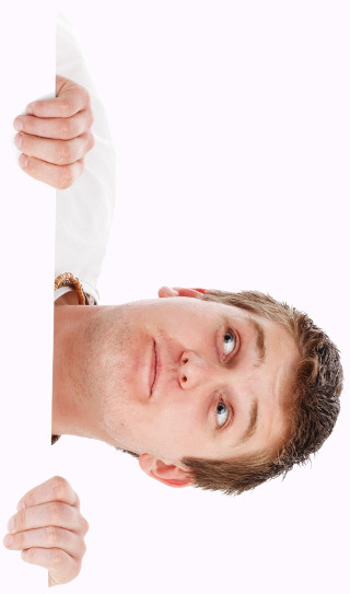 Surprised man